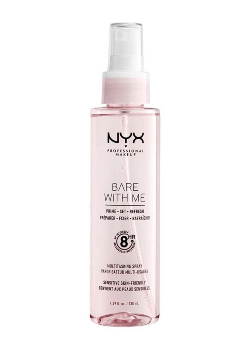 NYX Bare With Me Multitasking Setting Spray - Light Pink